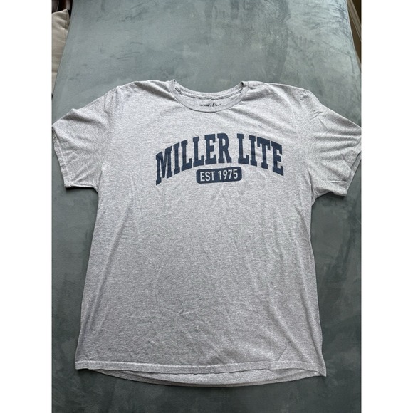 Miller Lite Other - Miller Lite Adult L Gray T-Shirt